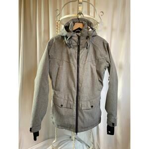 PWDR Room Jacket Snowboarding Skiing With Hood Powder Gaiter Thumb Hole Sleeve M